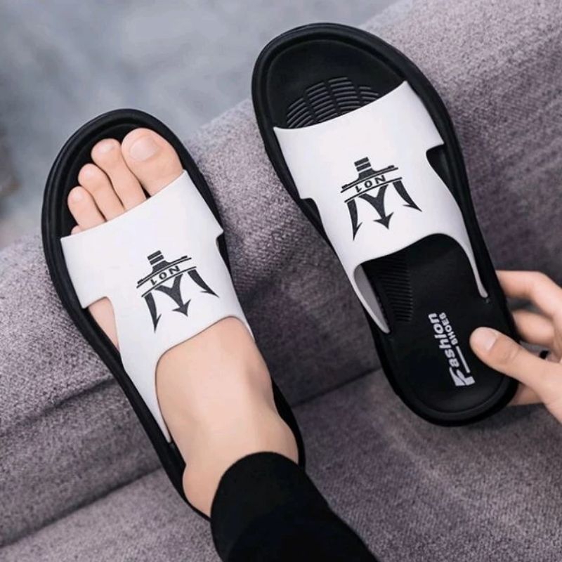 New adult men's slop sandals with NO 01 CSS motif | Shopee Singapore