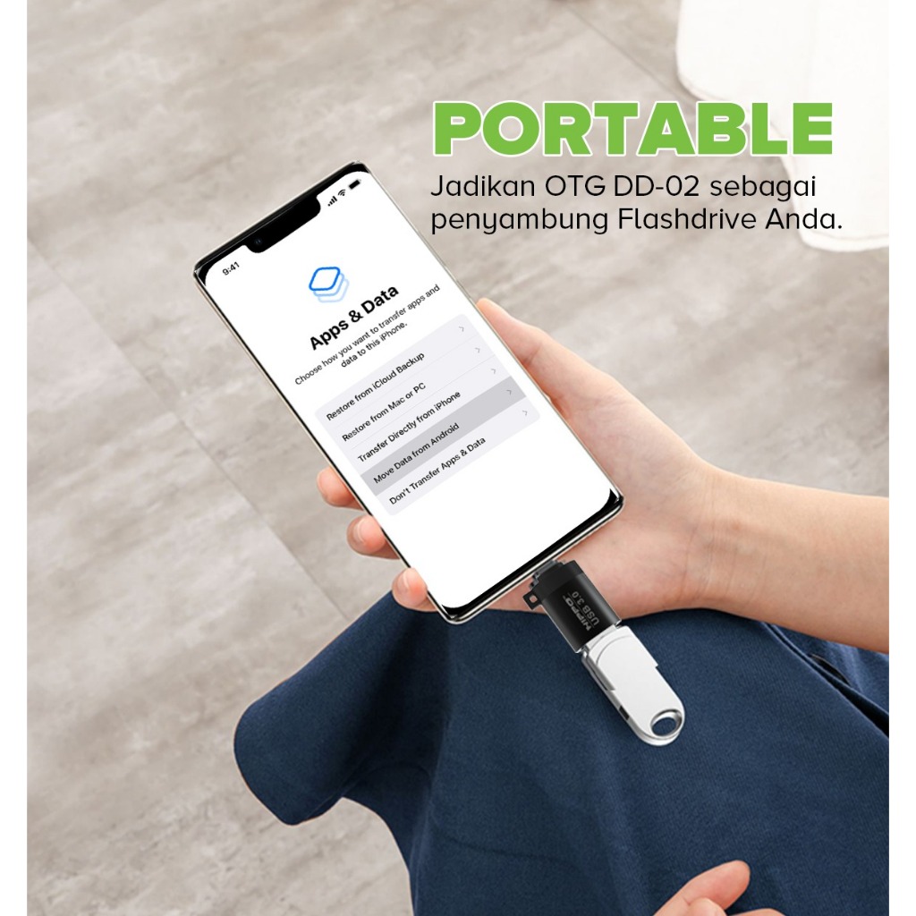 HIPPO OTG DD02 USB A TO TYPE C SUPER FAST TRANSMISSION 3.0 - Gambar 4
