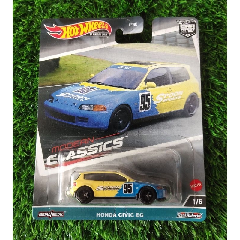 Hot Wheels Premium Honda Civic Eg Spoon Sports Modern Classics Shopee