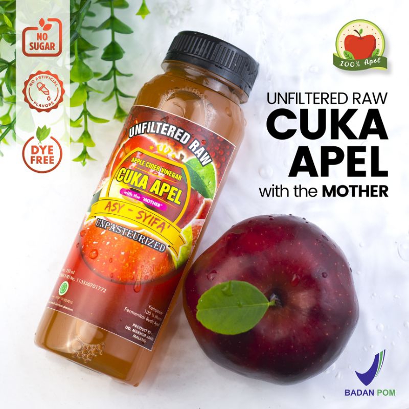 Cuka Apel Gemeli Organik With Mother 250ml - Gambar 2