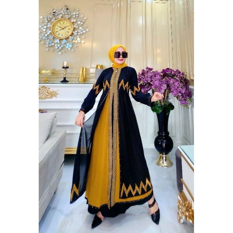 Abaya Arab Antem Luxury Muslim Model Abaya Amani Dannis Turkey Jersey Latest Shopee Singapore