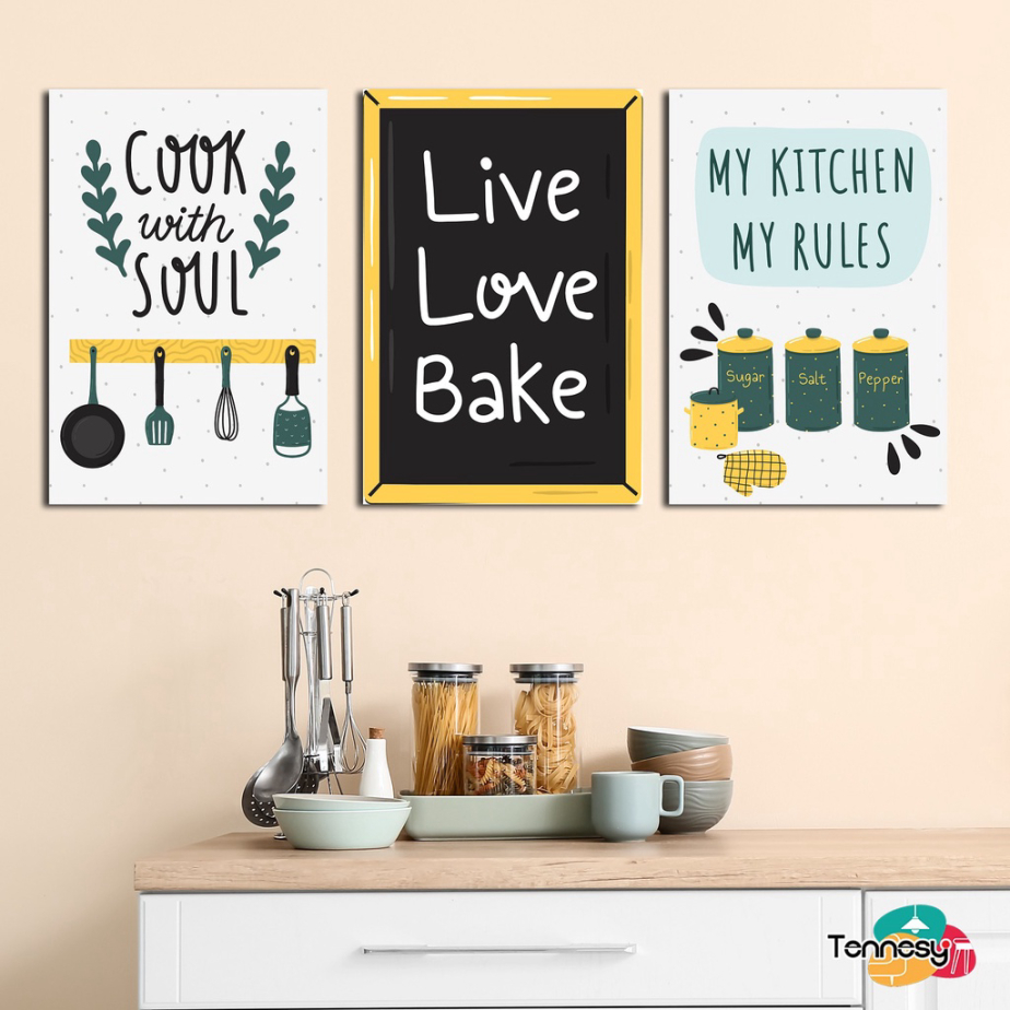 HIASAN DINDING KAYU Kitchen Wall Hanging Kitchen 20x30cm Wooden Display