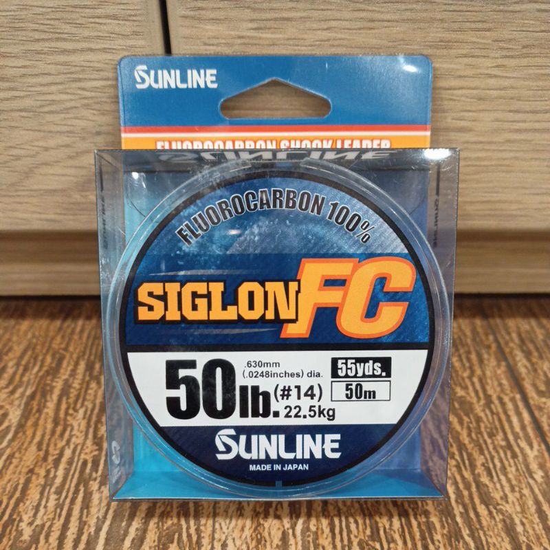 Sunline Siglon FC 50m Fluorocarbon Shock Leader Japan Fishing Line ...