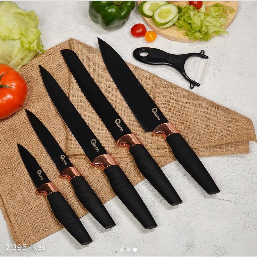 Oxone OX609N Set Pisau Dapur Dengan Pengupas Buah Stainless - Gambar 4