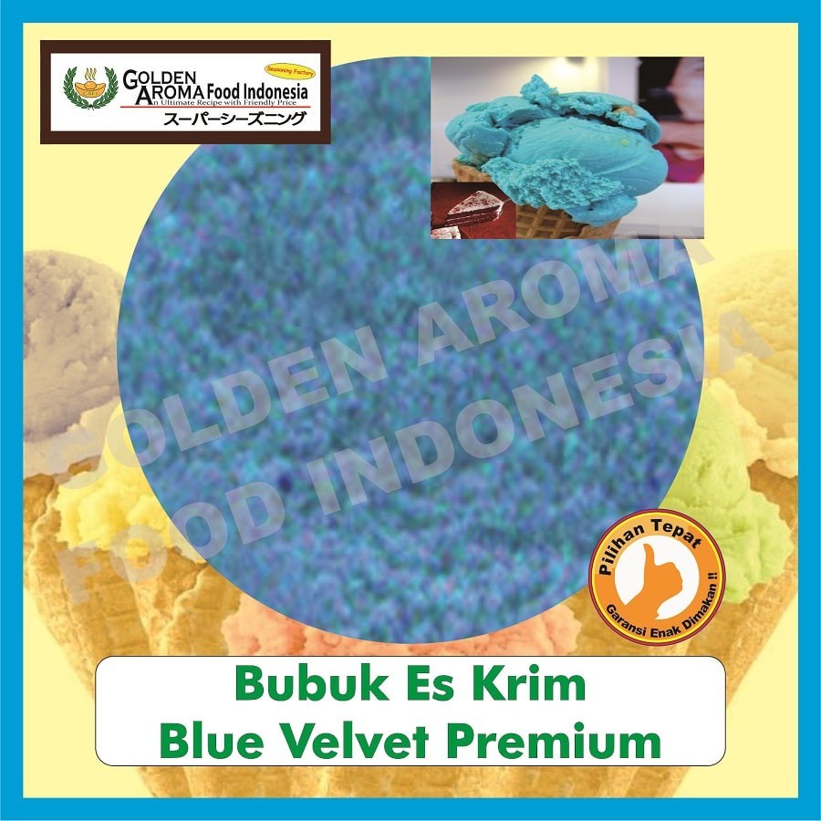 Ice Cream Powder Blue Velvet Flavor 250gr Ice Cream Powder Bluevelvet