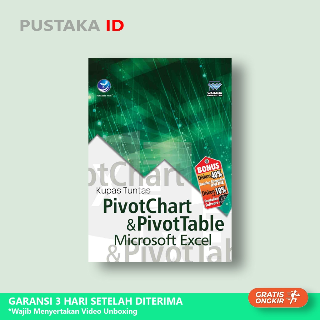 Complete Guide to PivotChart and PivotTable Microsoft Excel - Original ...