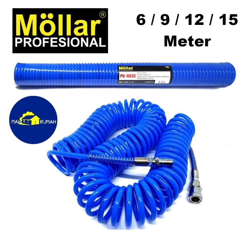 Air Compressor SPRIRAL HOSE PU HOSE RECOIL 6/9/12/15 Meters Dlz