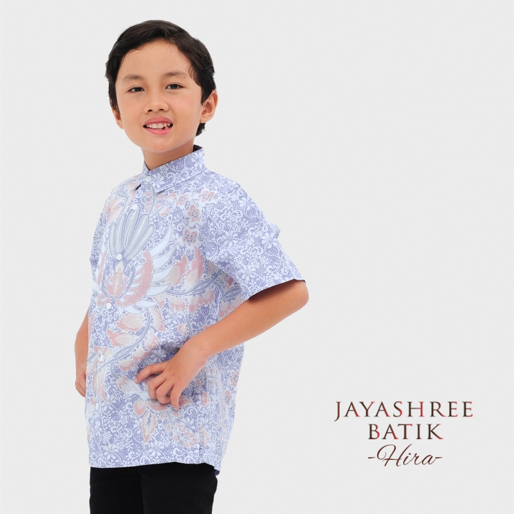Benang Pelangi Nalanda Kids Shirt Short Sleeve - Blue