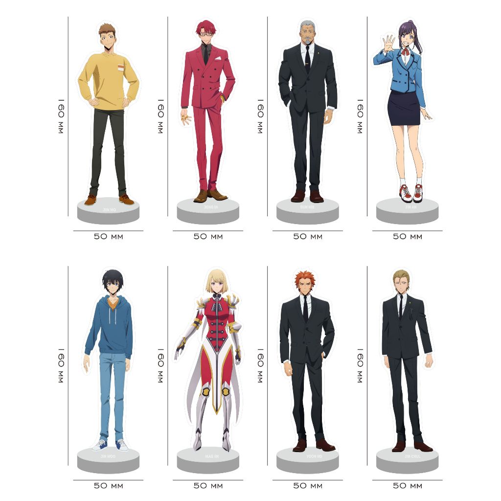 Solo Leveling Acrylic Stand, Acrylic Anime Manwha Figures and Figurines Statue 15 CM