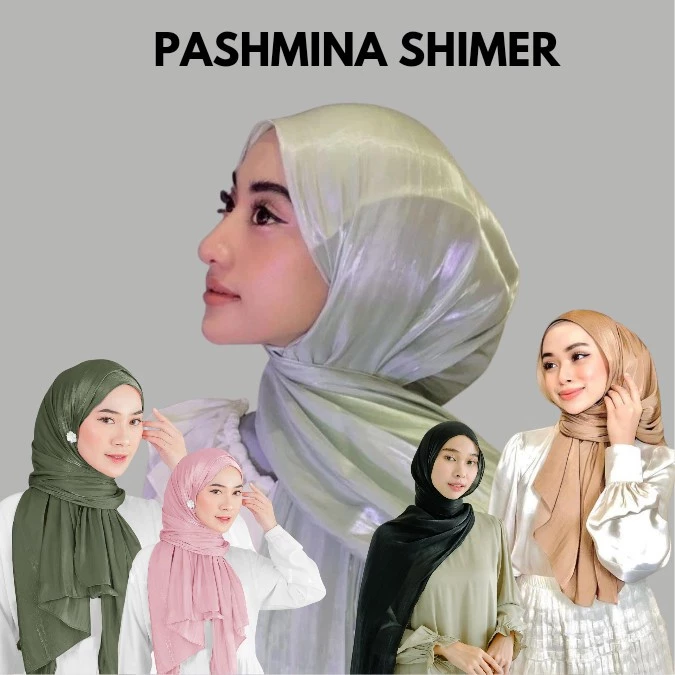 PASHMINA SHIMMER SILK / PASHMINA SILK / HIJAB PASHMINA SHIMMER