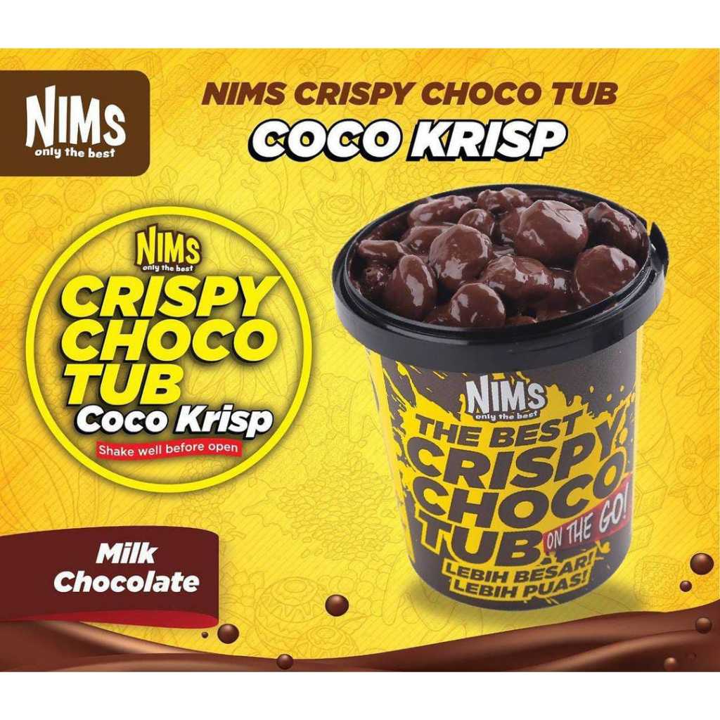 Nims Crispy Choco Tub Coco Krisp Mixed Milk Chocolate And Cereal - Coco ...