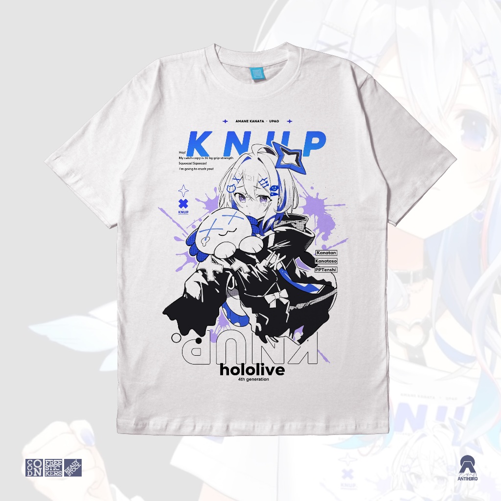 Amane Kanata Costume Cosplay Hololive Holo JP 4th Gen Baju Kaos Vtuber ...