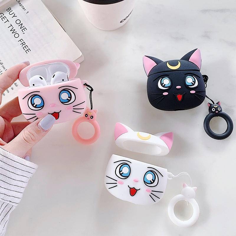 Matei Headset Bluetooth PRO 3 TWS Earphone Case Kartun True Wireless Full Bass Headphone Stereo HIFI - Gambar 2