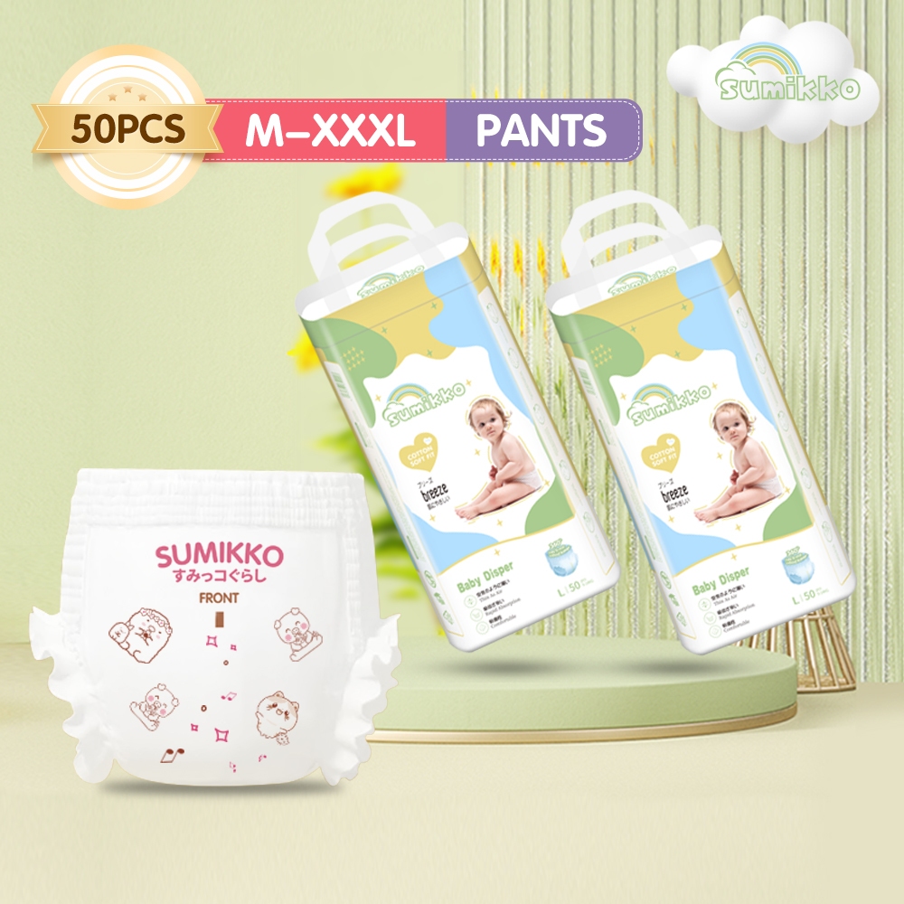 Sumikko Celana/Perekas Good Skin Anti Bocor 50pcs Popok sekali pakai Celana S/M/L/XL/XXL/XXXL - popok bayi