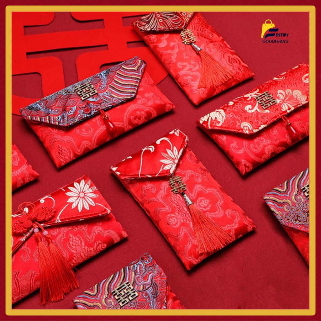MERAH Fg Vertical Horizontal Red Angpao/ Wedding Angpao Sangjit ...