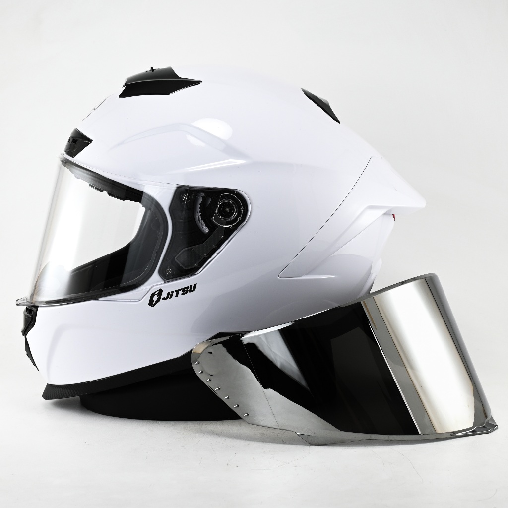 Helm Full Face Jitsu AIR 1 Terbaru Paket Ganteng Free Kaca Visor Iridium Silver Motorcycle