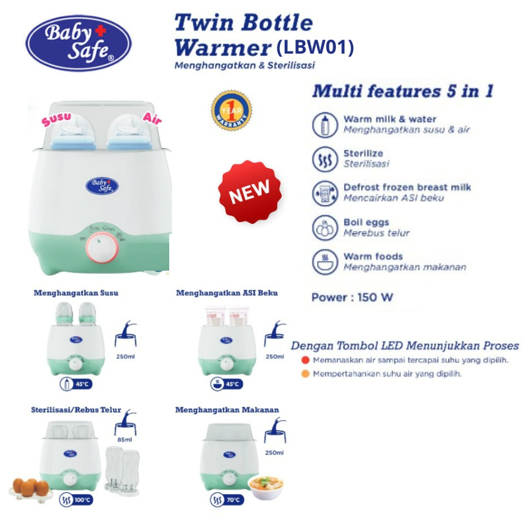 Baby safe twin bottle warmer hotsell