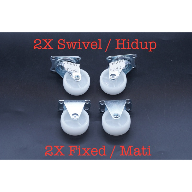 PP Nylon Caster Wheel 1.5