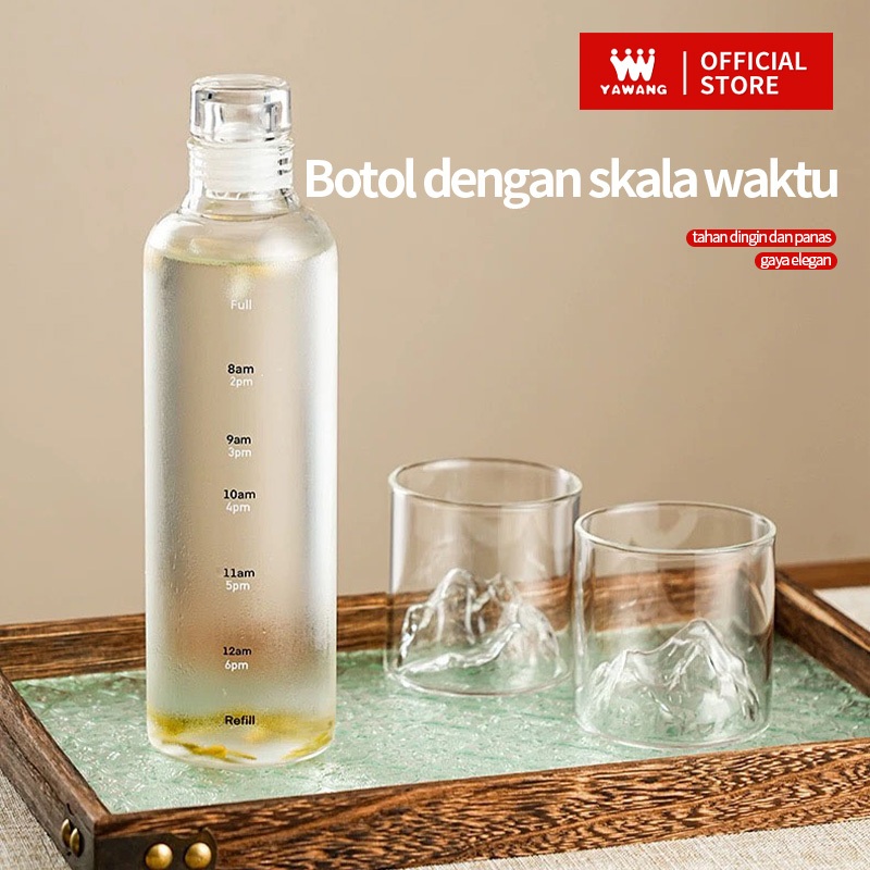 Yawang Botol Minum 500ml 750ml Estetik Tahan Panas - Gambar 2