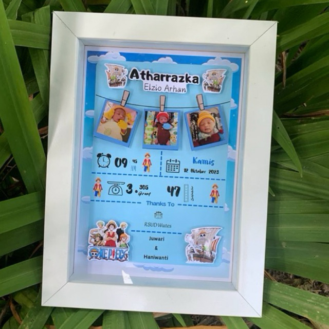 Newborn baby Biodata | Baby biodata frame | Baby photo frame | Shopee ...