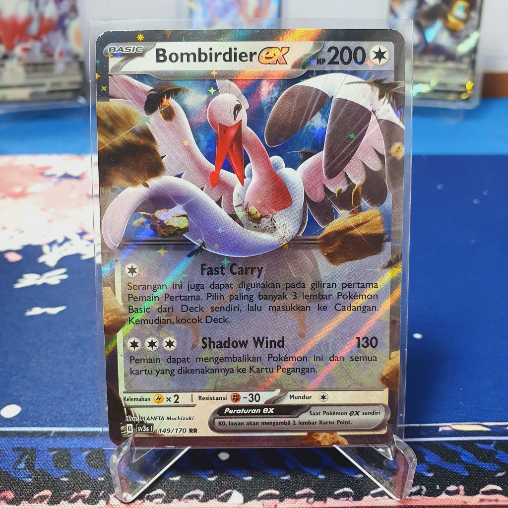 HITAM Bombirdier Ex RR sv3s 149/170 Pokemon TCG Indonesia Ex Black luster |  Shopee Singapore
