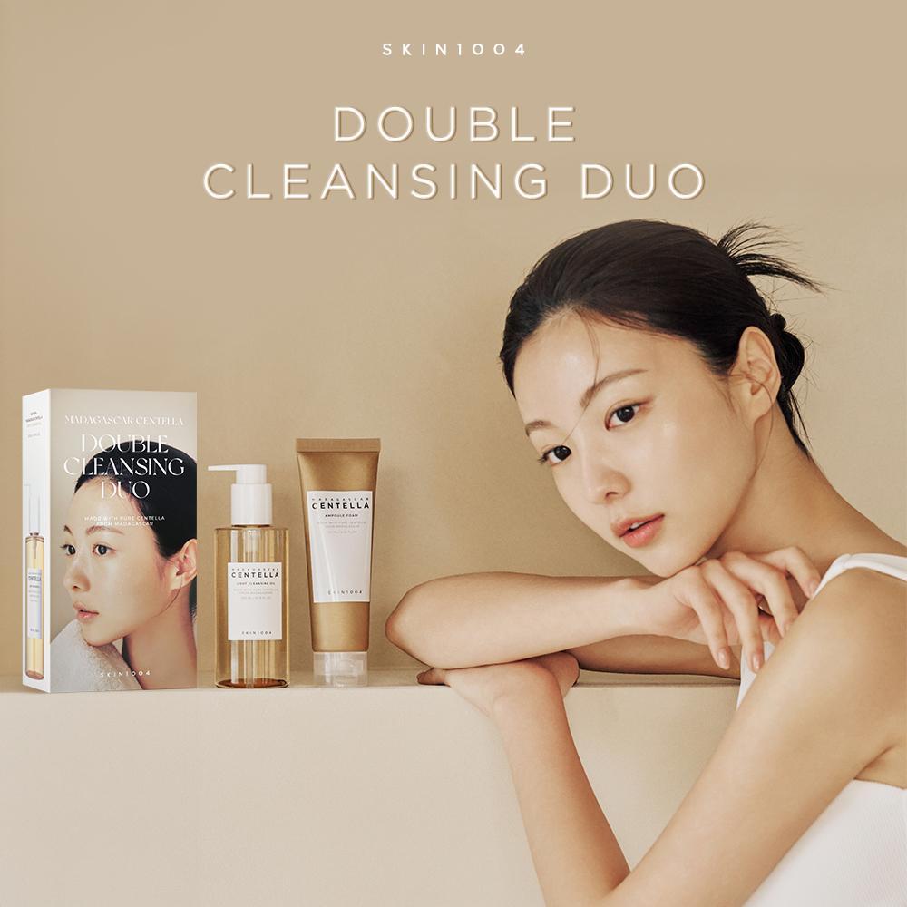 SKIN1004 DOUBLE CLEANSE, DOUBLE CALM SKIN (Box ver.) (Centella Cleansing Oil 200ml + Ampoule Foam 125ml) - Gambar 2