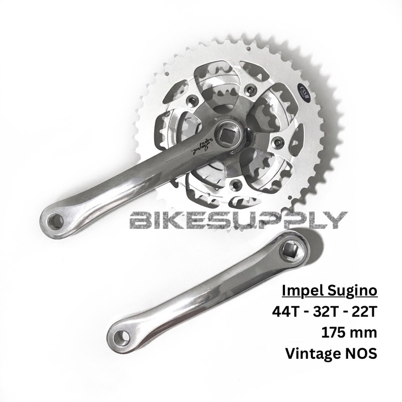 Pédalier VTT Sugino CODA – 22/32/42 dents – Excellent état