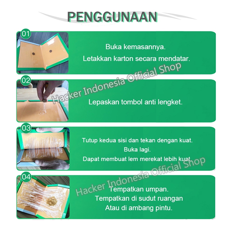 Lem Perangkap Tikus dan Hama / Lem Tikus Papan / Lem Jebakan Tikus - Gambar 4