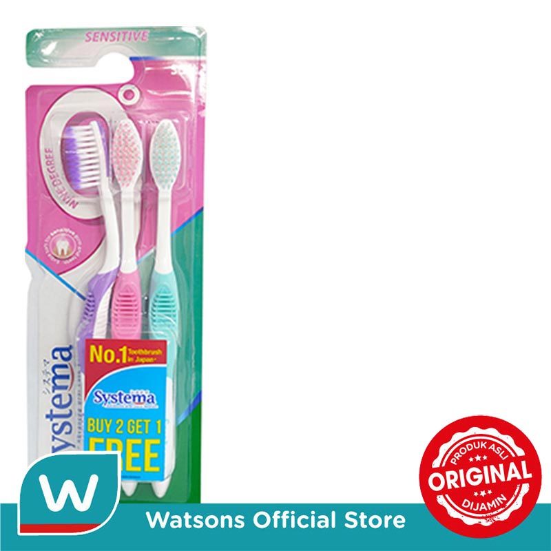 Systema Toothbrush Nine Degree Sensitive Kemasan Ekonomis Isi 3 - Gambar 2