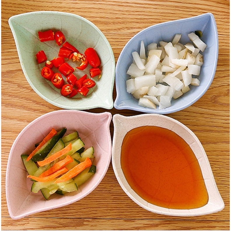 Dreamyhouse SOUVENIR PERNIKAHAN MANGKOK DAUN SET ISI 12PCS TEMPAT SAMBAL KECAP IMPOR HIGH QUALITY - Gambar 3