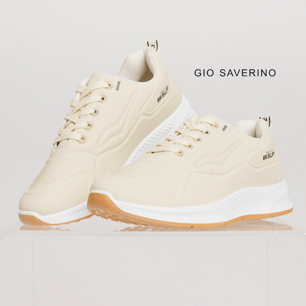 Gio Saverino Sepatu Sekolah Hitam Pakai Tali Joker - Gambar 3
