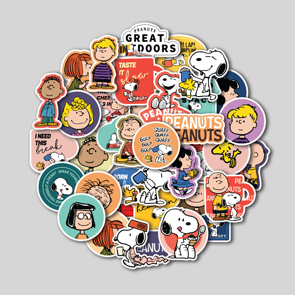 VINTAGE PEANUTS STICKER PACK | TUMBLER STICKER | LAPTOP Stickers for ...