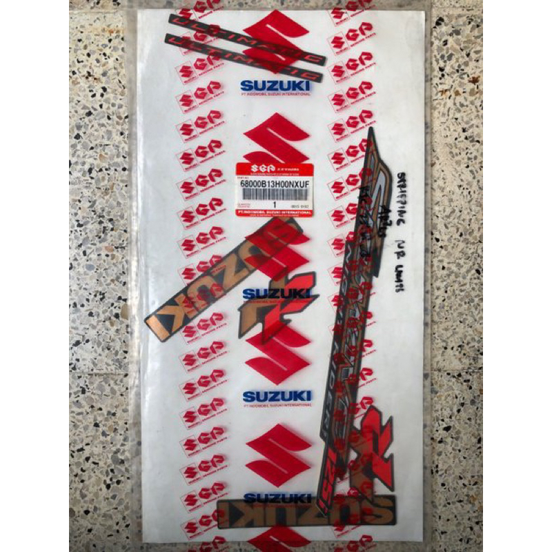 Stripping Set NR Striping Sticker SkyWave 125 Night Rider Original ...