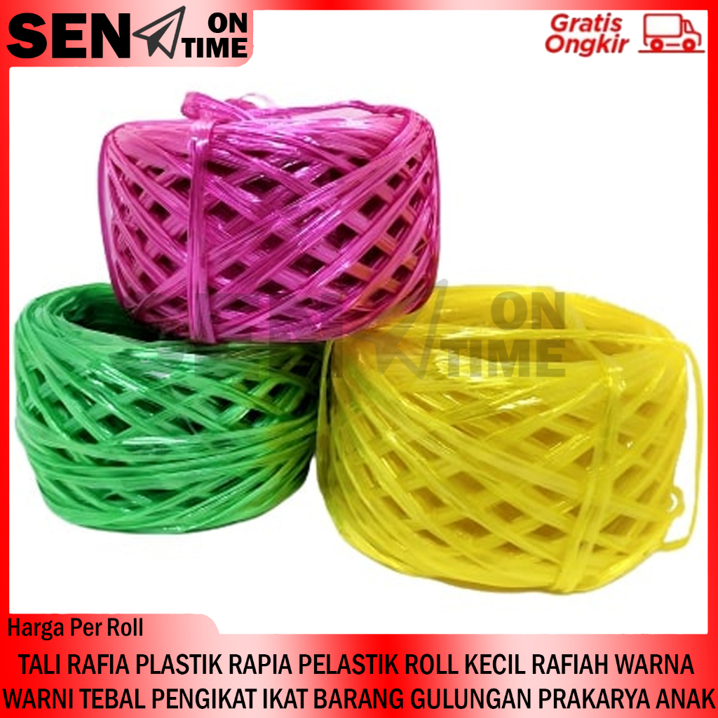 RAFIA ROPE PACKING COLORFUL ROLL RAFIAH SMALL RAPIAH RAPIA PLASTIC ...