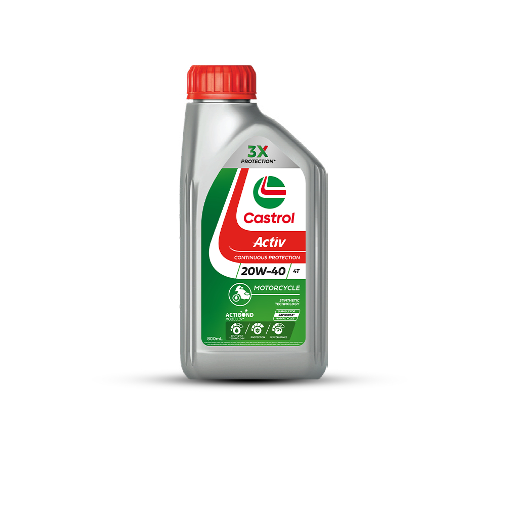 Oli Mesin Motor Castrol ACTIV 4T 20W-40 (0.8L)