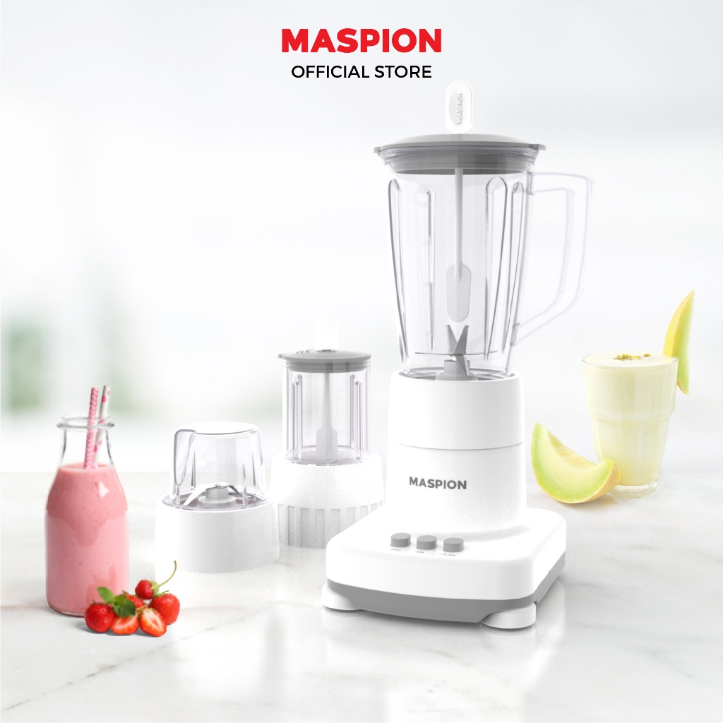 Maspion Pelumat Blender with Wet Miller and Dry Miller 1 Liter MT-1273 PL - Gambar 4