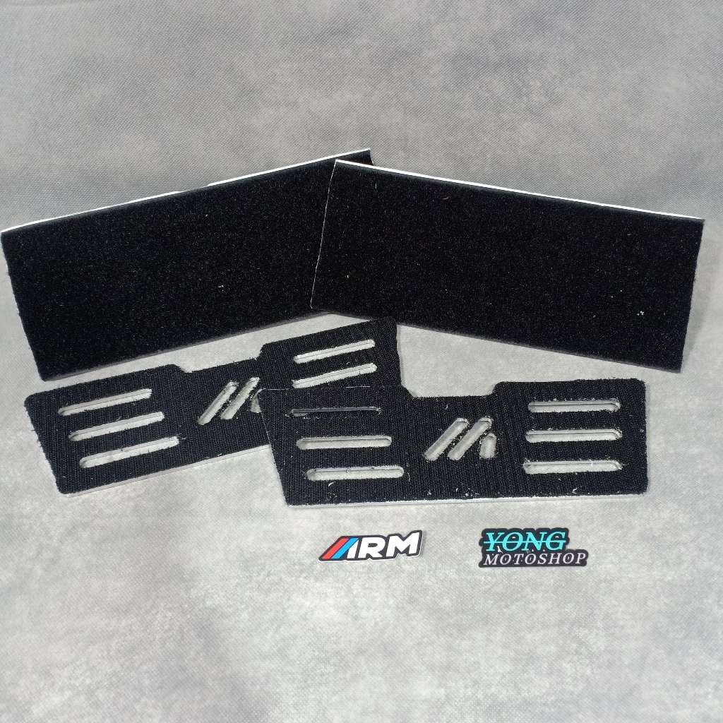 Velcro Number Plate Holder Frameless Universal ARM (Unit) Shopee