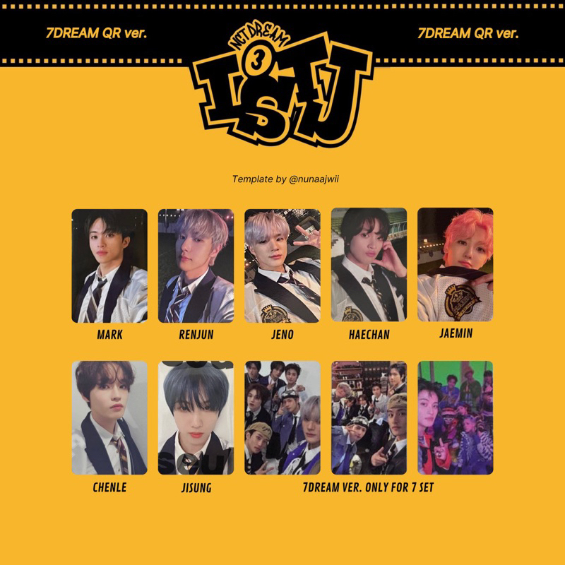 Nct DREAM ISTJ QR VER SELCA & BOX | Shopee Singapore
