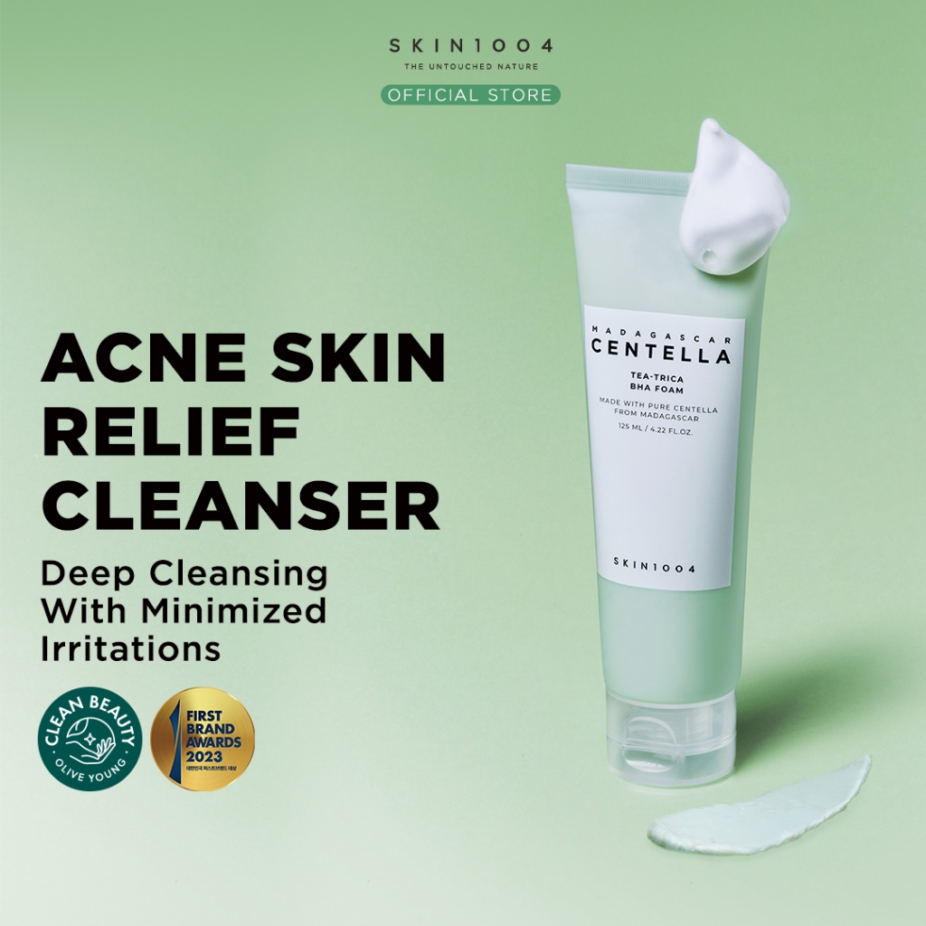 SKIN1004 Madagascar Centella Tea Trica BHA Foam 125ml