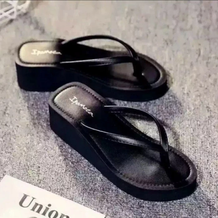 CK 99 sandal wedges jepit simple wanita 36/40