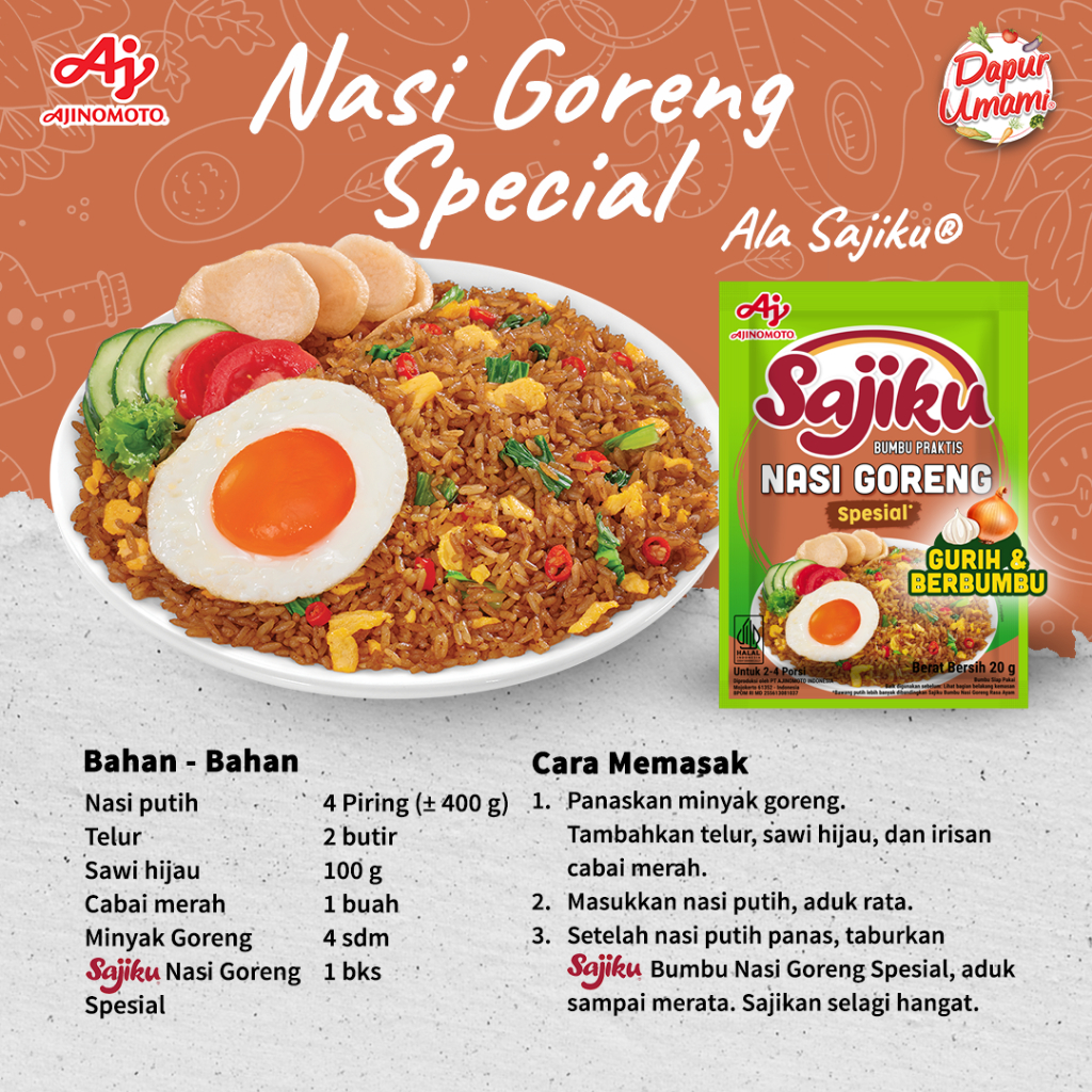 SajikuÂ® Nasi Goreng Spesial 10pcs Gurih Lezat - Gambar 4