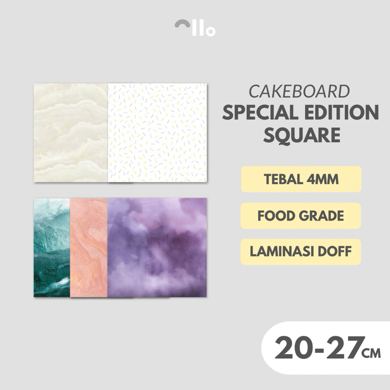 Cakeboard/cake coaster/cake mat - SPECIAL EDITION (SQUARE) | Shopee ...
