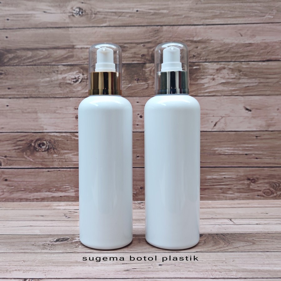 250ml White Treatment Pump Bottle / 250ml Pet Plastic Bottle Fulcap ...