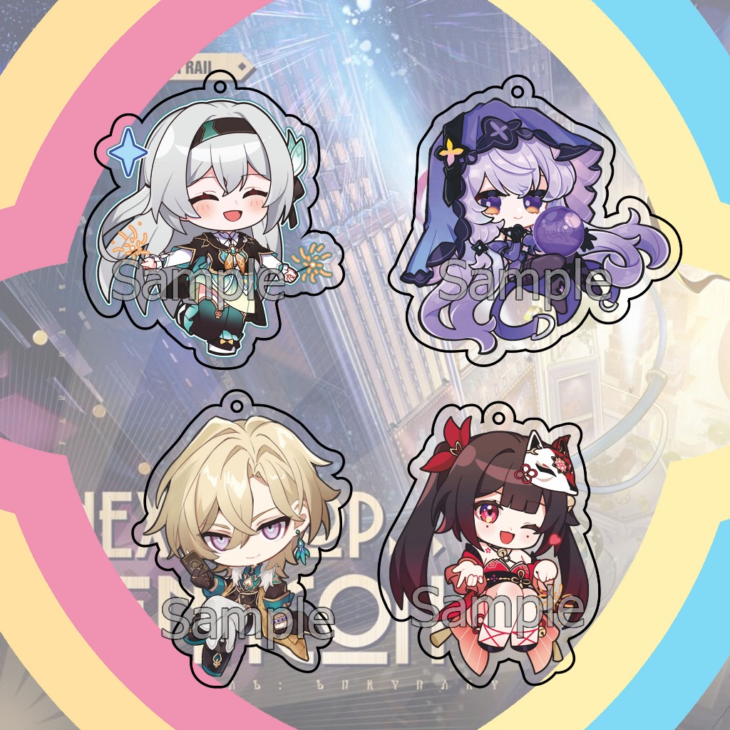 GANTUNGAN Honkai Star Rail Penacony Game Keychain - HSR - Key Chain ...