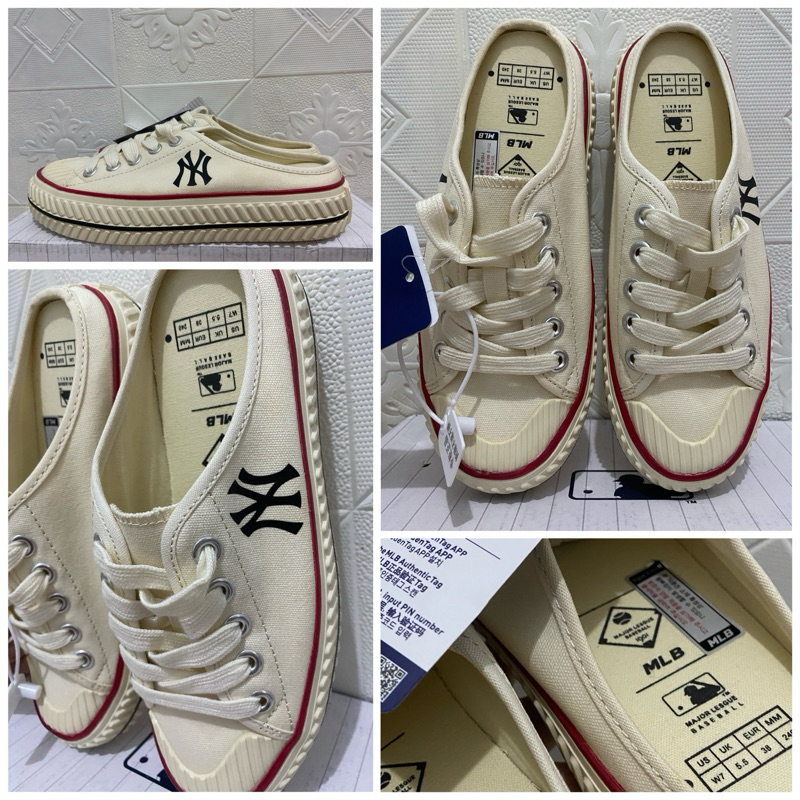 Mlb PLAYBALL ORIGIN MULE MLB KOREA Shoes SIZE 38 INSOLE 24CM Shopee Singapore