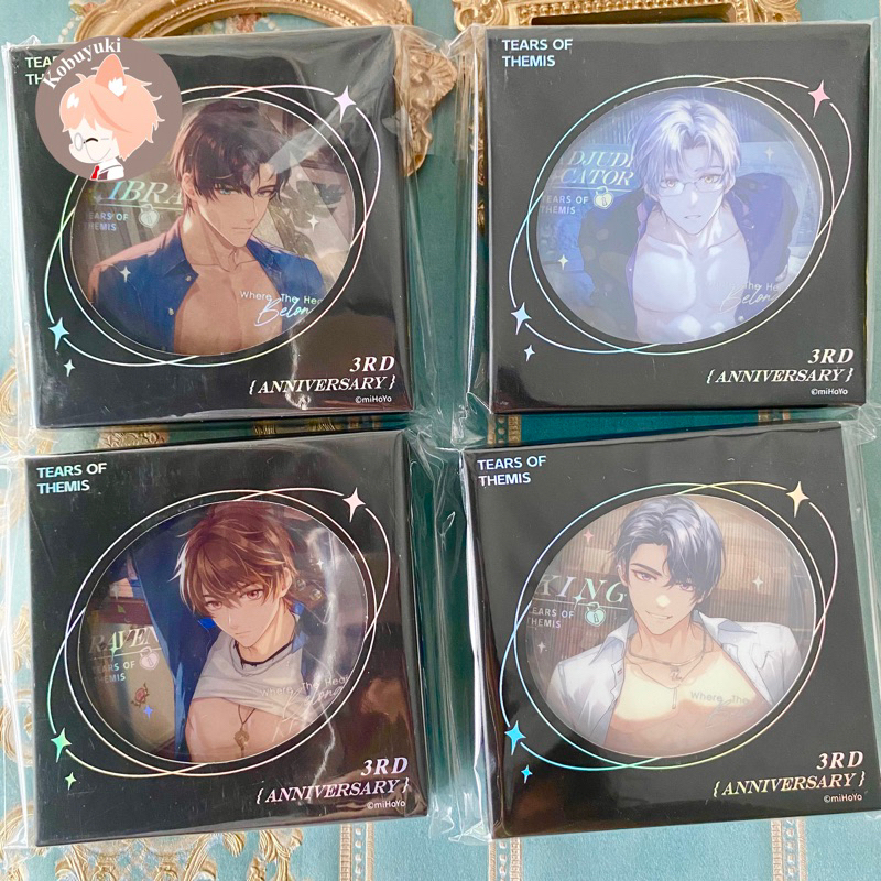 Official LIMITED 3rd Anniversary Tears of Themis badge pin vyn ritcher ...