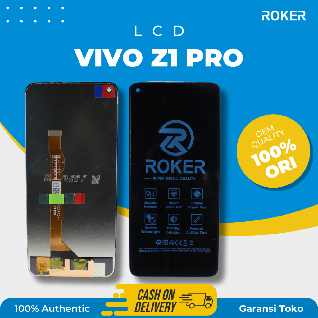 ROKER LCD TOUCHSCREEN VIVO Z1 PRO / VIVO Z5X / VIVO 1918 ORIGINAL BY ROKER