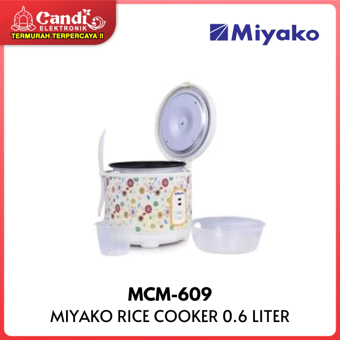 MIYAKO Rice Cooker 0.6 Liter 3in1 Non -Stick MCM-609 - Gambar 3