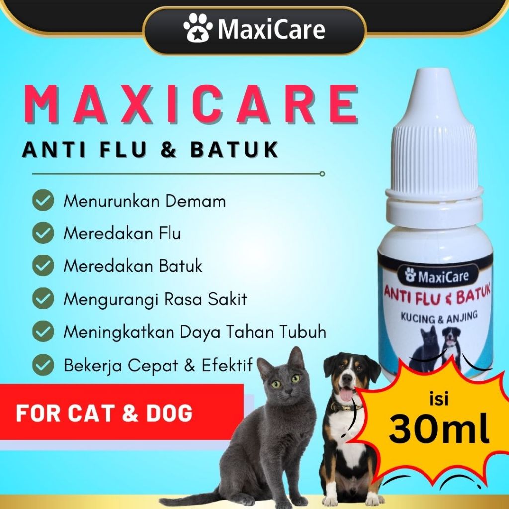 Anti Cough Flu For Cats And Dogs Liquid Cure Cough Flu MAXICARE Cat Flu ...