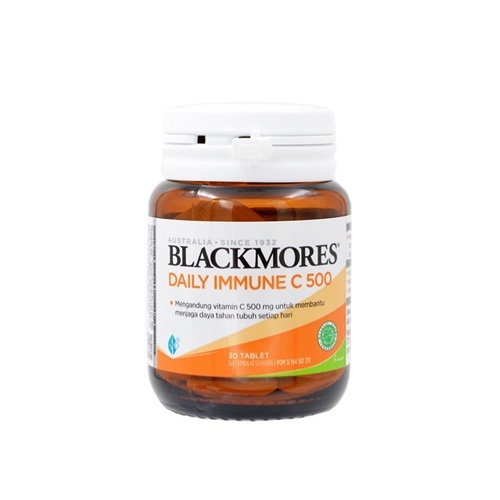 Blackmores Daily Imunne C 500 Isi 30 Tablet / Daya Tahan Tubuh / Vitamin C / Suplement Vitamin - Gambar 2
